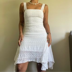 Zara Drop Waist Lace Dress
